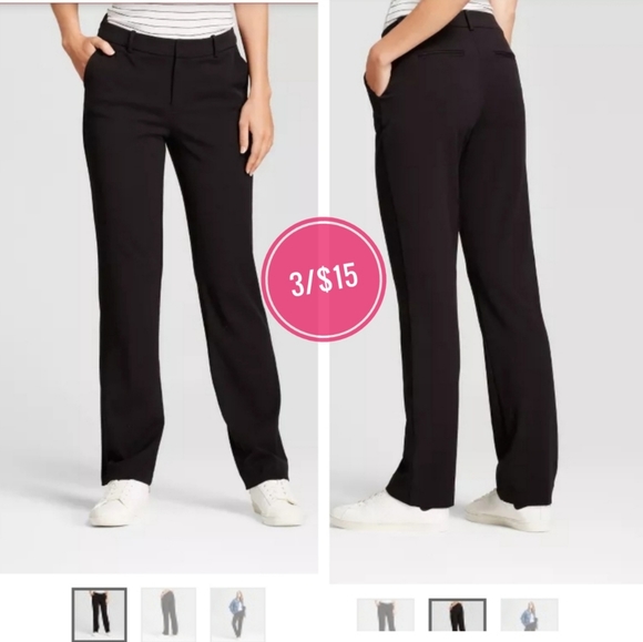 a new day Pants - A New Day Black Stretch Bootcut Dress Pants Sz 2 C